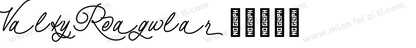 Valky Reagular字体转换